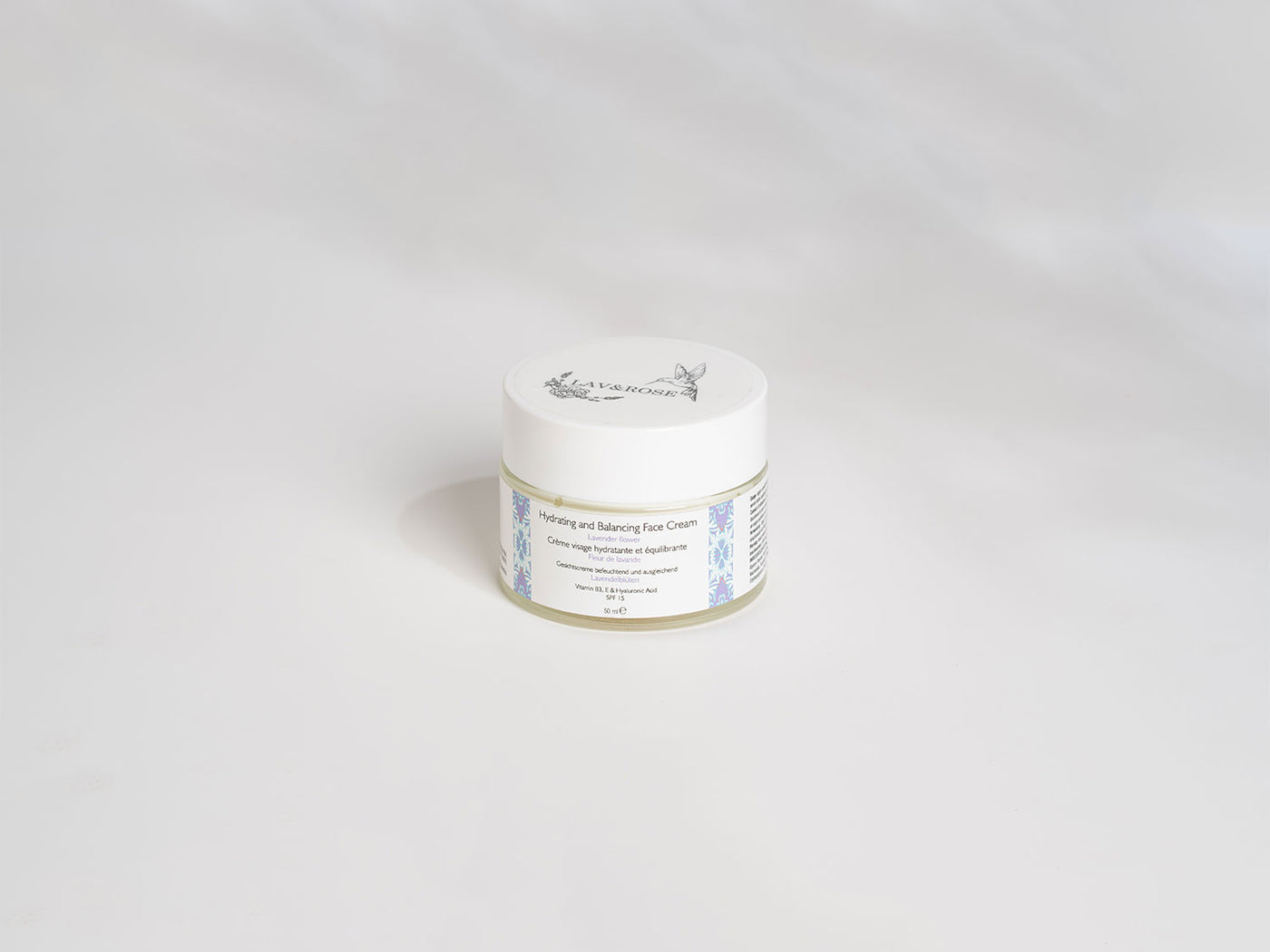 Hydrating and Balancing Face Cream with vitamin B-3, E, Hyaluronic